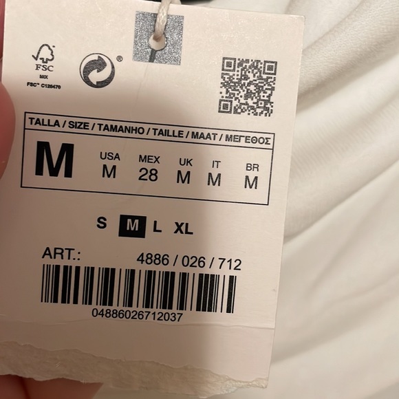 NWT Zara Asymmetrical Top - Picture 9 of 11